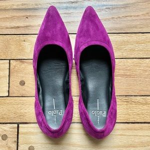 6.5 🌸 Linea Paolo flats - magenta purple - suede